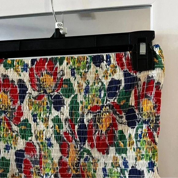 Cecilie Copenhagen Floral Ruched Tess Skirt Size Small - Picture 2 of 6